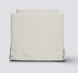 Provencal Slip Cover Armchair - Salt & Pepper