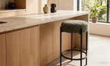 Crown Barstool - Olive / Black