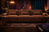 Arcadia Sectional Sofa - Middle Single - Hunter Brown / Black