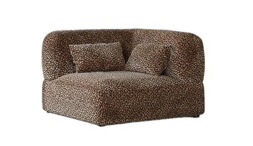 Arcadia Sectional Sofa - Corner - Hunter Brown / Black