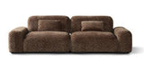Arcadia Sectional Sofa - Right Hand End - Hunter Brown / Black