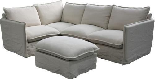 Villa Signature Corner Suite - Ottoman - Salt & Pepper