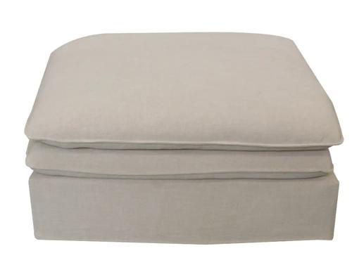 Calais Signature Ottoman - Salt & Pepper
