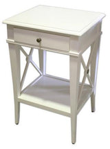 Villa Bedside Table - White - 500 X 440 X 760