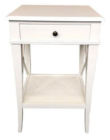Villa Bedside Table - White - 500 X 440 X 760