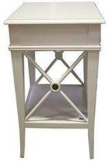 Villa Bedside Table - White - 500 X 440 X 760