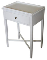 Bordeaux Bedside Table - White - 540 X 350 X 720