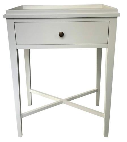 Bordeaux Bedside Table - White - 540 X 350 X 720