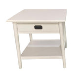 Provence Bedside Table - White - 550 X 550 X 560