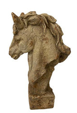 Horse Head - Indoor & Outdoor - Antique Marble Magnesia Composite