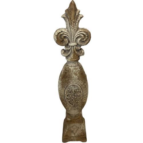 Finial - Indoor & Outdoor - Antique Marble Magnesia Composite - 120 X 110 X 540