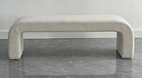 Daphins Bench - Cream Boucle