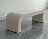 Daphins Bench - Cream Boucle