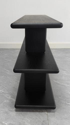 Low Shelving Unit - Black Oak