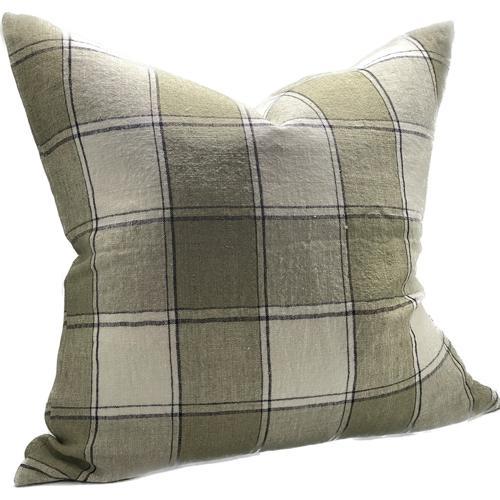Linen Cushion Cover - Sage - 550 X 550