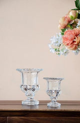 Omari Crystal Urn Vase, Large - 20 X 20 X 26