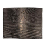 Aluminium Timber Wavy Rect Vase, Large - 295 X 95 X 225