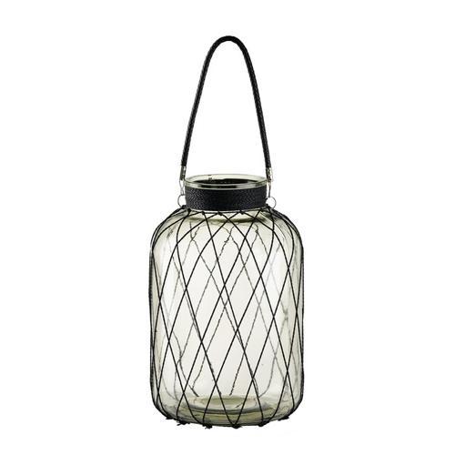 Ribbed Glass Vase - 220 X 220 X 380