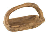 Teak Rect Tray Withhandle