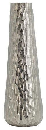 Dimond Texture Aluminium Vase - 160 X 160 X 490