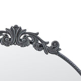 Black Metal Round Mirror - Width830xheight930mm
