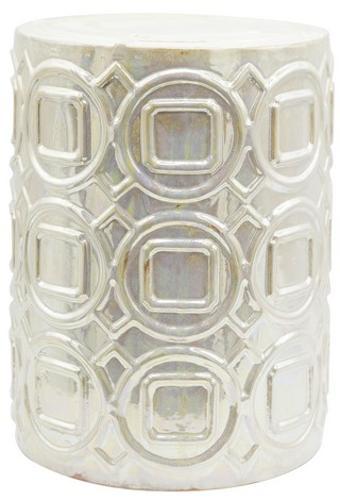 Shelby Iridescent Glaze Ceramic Stool