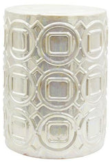 Shelby Iridescent Glaze Ceramic Stool