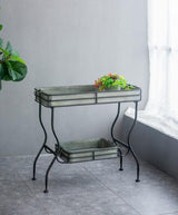 Maggie Galvanized Tray Table - 810 X 380 X 780