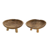 Teak Bowl Set of 2 - 300 X 300 X 150