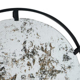 Round Antique Mirror with Metal Frame - 800 X 800 X 19