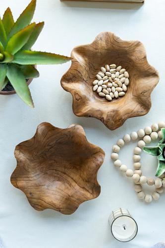 Teak Platters Set of 2