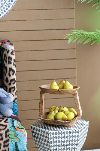 Teak 2 Tierd Tray