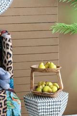 Teak 2 Tierd Tray