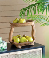 Teak 2 Tierd Tray