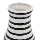Black / White Hand Painted Vase - 177 X 177 X 457