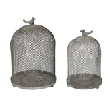 Ophira Golden Sparrow Mesh Candle Holders Set of 2