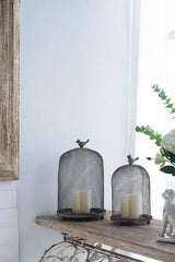 Ophira Golden Sparrow Mesh Candle Holders Set of 2