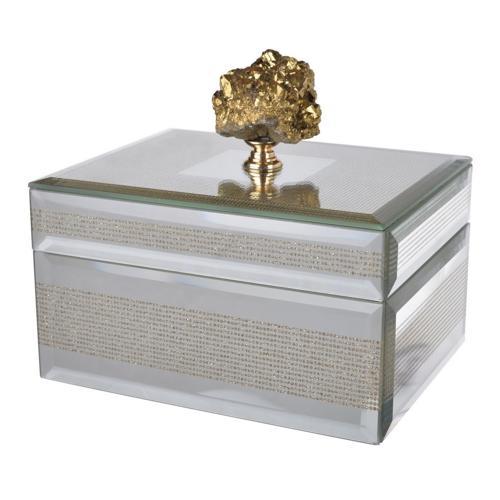 Glass Jewellery Box - 150 X 120 X 125