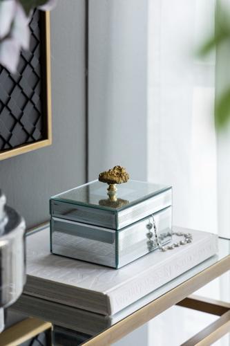 Glass Jewellery Box - 150 X 120 X 125