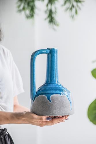 Flower Ceramic Vase - 150 X 150 X 230