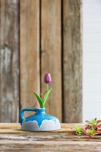 Flower Ceramic Vase - 185 X 180 X 100