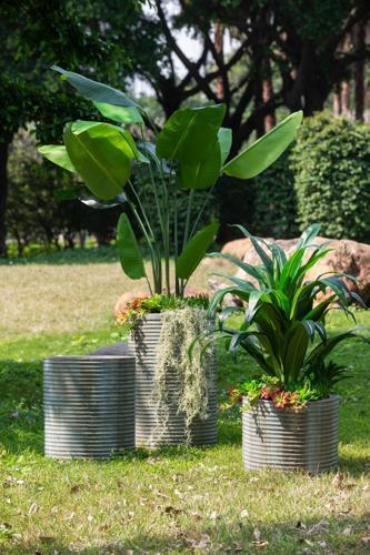 Planter - Rustic Olive - 470 X 470 X 750