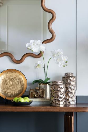 Ceramic Copper Vase - 140 X 140 X 325