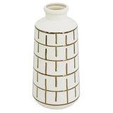 Ceramic White Vase - 145 X 145 X 300