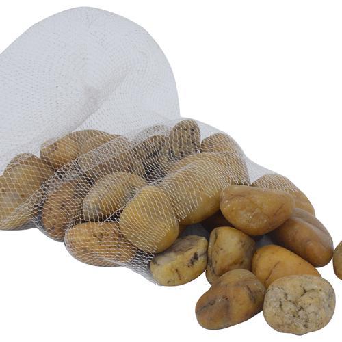 1.2 - 2 Inch Amber Polished Pebbles, 5 Lb