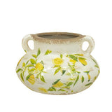 Lemon & Leaves Planter - 205 X 205 X 132