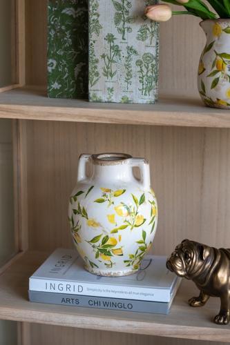 Lemon & Leaves Vase - 170 X 170 X 220
