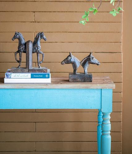 Black Horse Bookends Set of 2