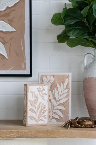 Brown Leaf Book Box Set of 2