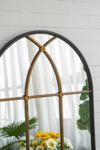 Antiqued Wall Mirror - 720 X 25 X 1195
